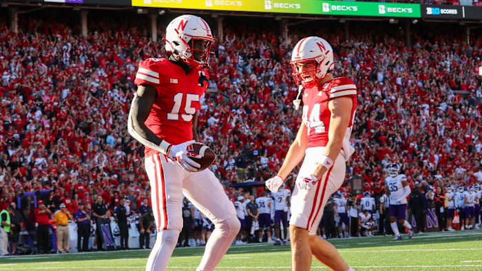 Coleman Malachi Coleman 2023 Nebraska vs Northwestern football